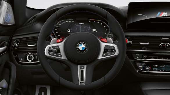 Volante M de cuero BMW M5 Competition con M Servotronic F90 2020 Volante M de cuero BMW M5 Competition con M Servotronic F90 LCI Renovación 2020 Puesto de conducción