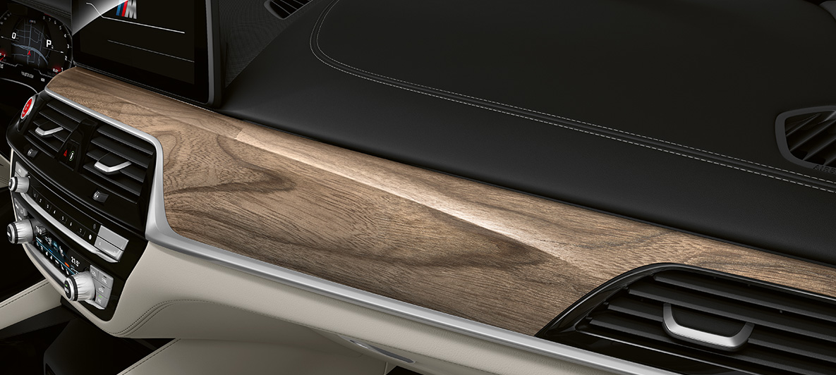 BMW Individual BMW M5 F90 2020 Molduras interiores BMW Individual en madera noble Sen Hellbraun BMW Individual BMW M5 F90 LCI Renovación 2020 Molduras interiores BMW Individual en madera noble Sen Hellbraun, interior