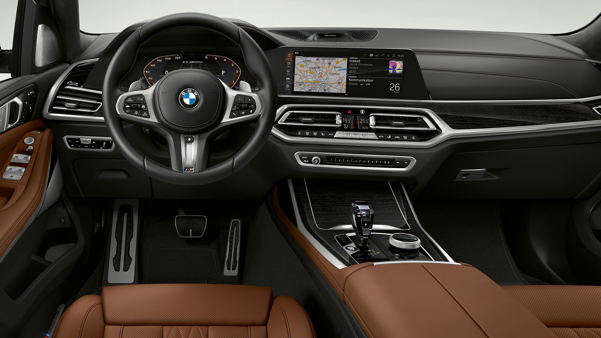 BMW X7 M50i, interior BMW X7 M Automobiles M50d and M50i, interior, G07, 2019