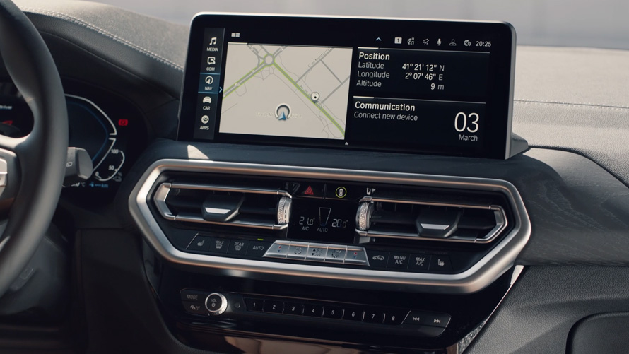 BMW X3 G01 Display de información central 2021 BMW X3 G01 Display de información central 2021