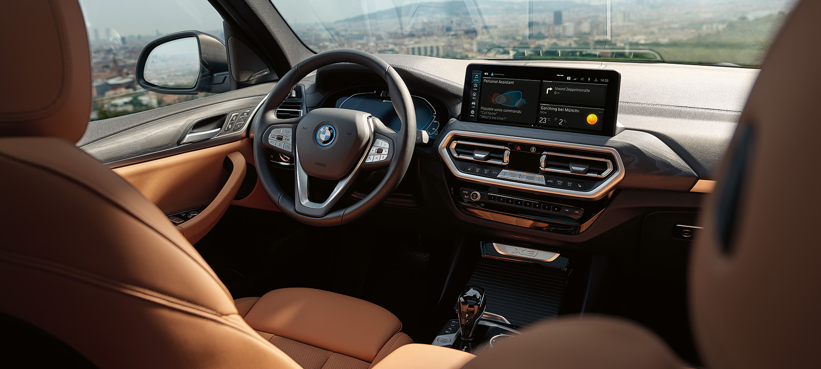 BMW X3 G01, detalles destacados del diseño, tapicería Sensatec Cognac 2021 BMW X3 G01, detalles destacados del diseño, tapicería Sensatec Cognac 2021