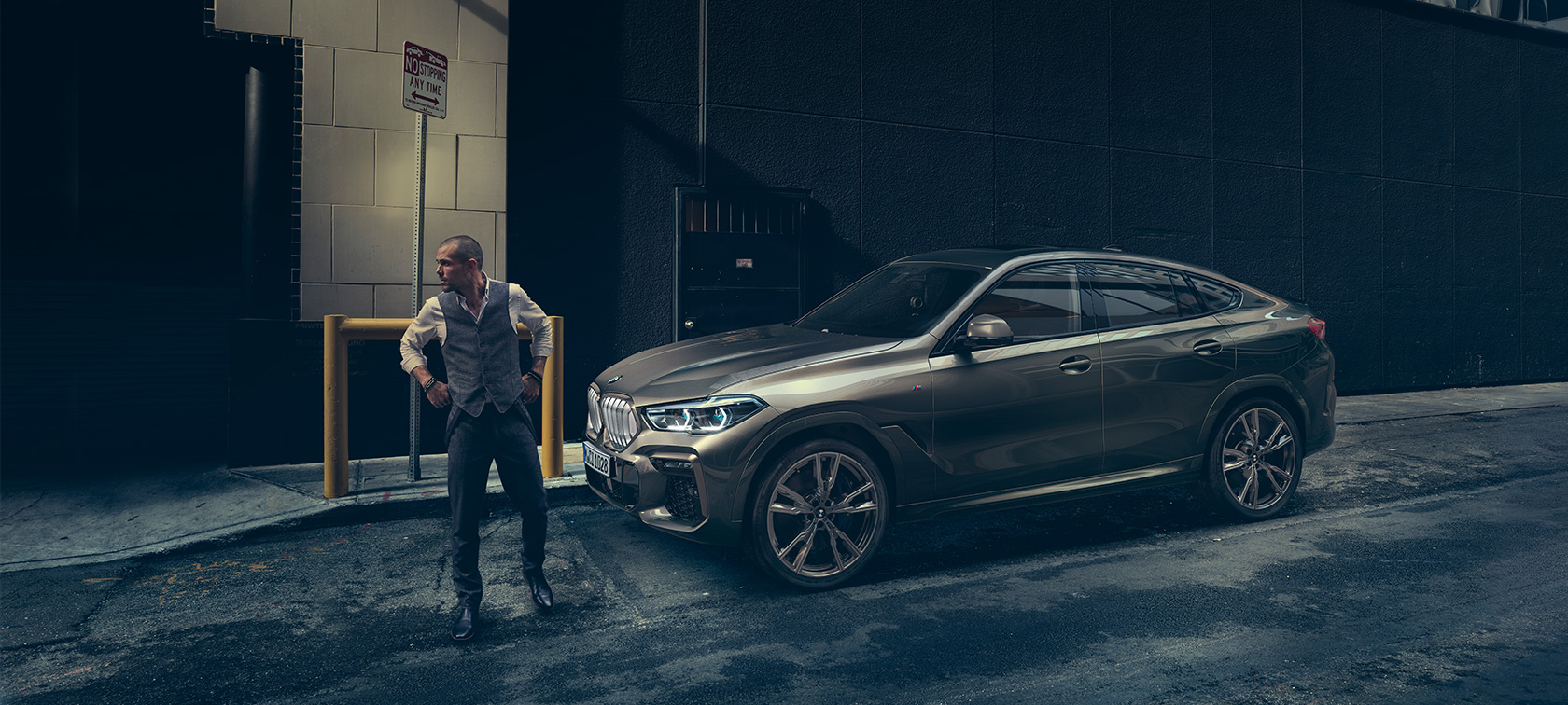 BMW X6 G06 2019 Manhatten metalizado Vista de tres cuartos del frontal